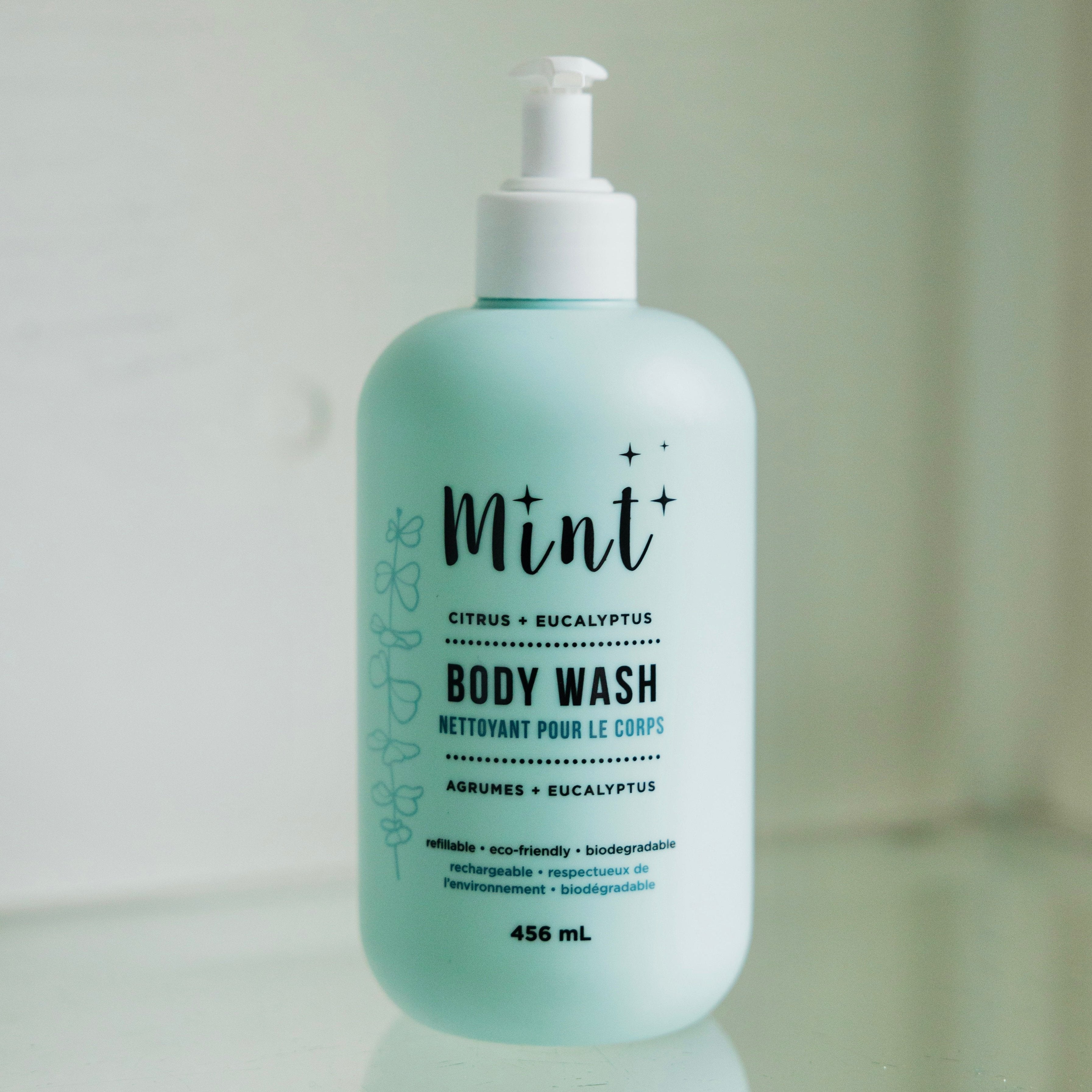 Mint cleaning body wash