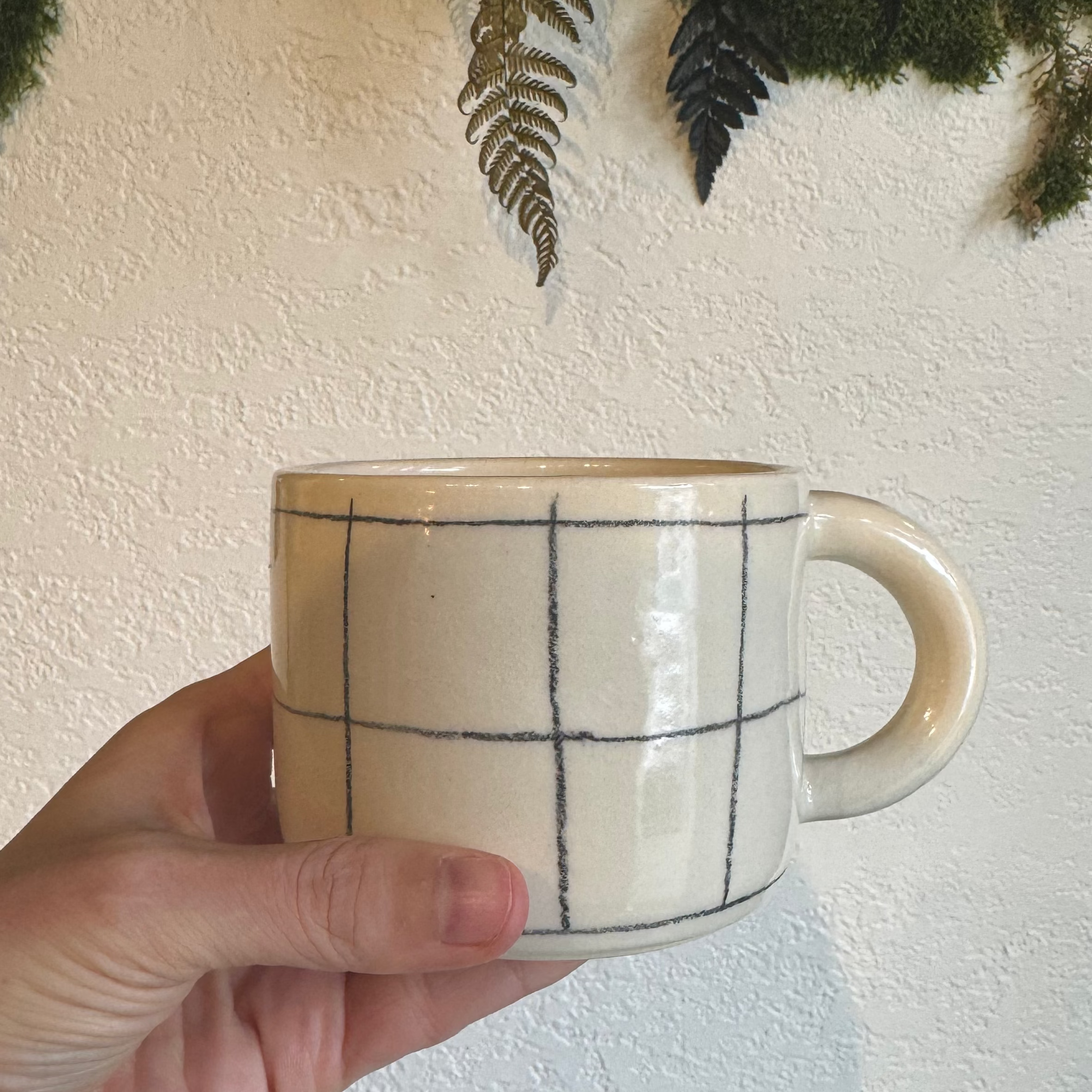 Grid Mugs by Fernly Ceramics