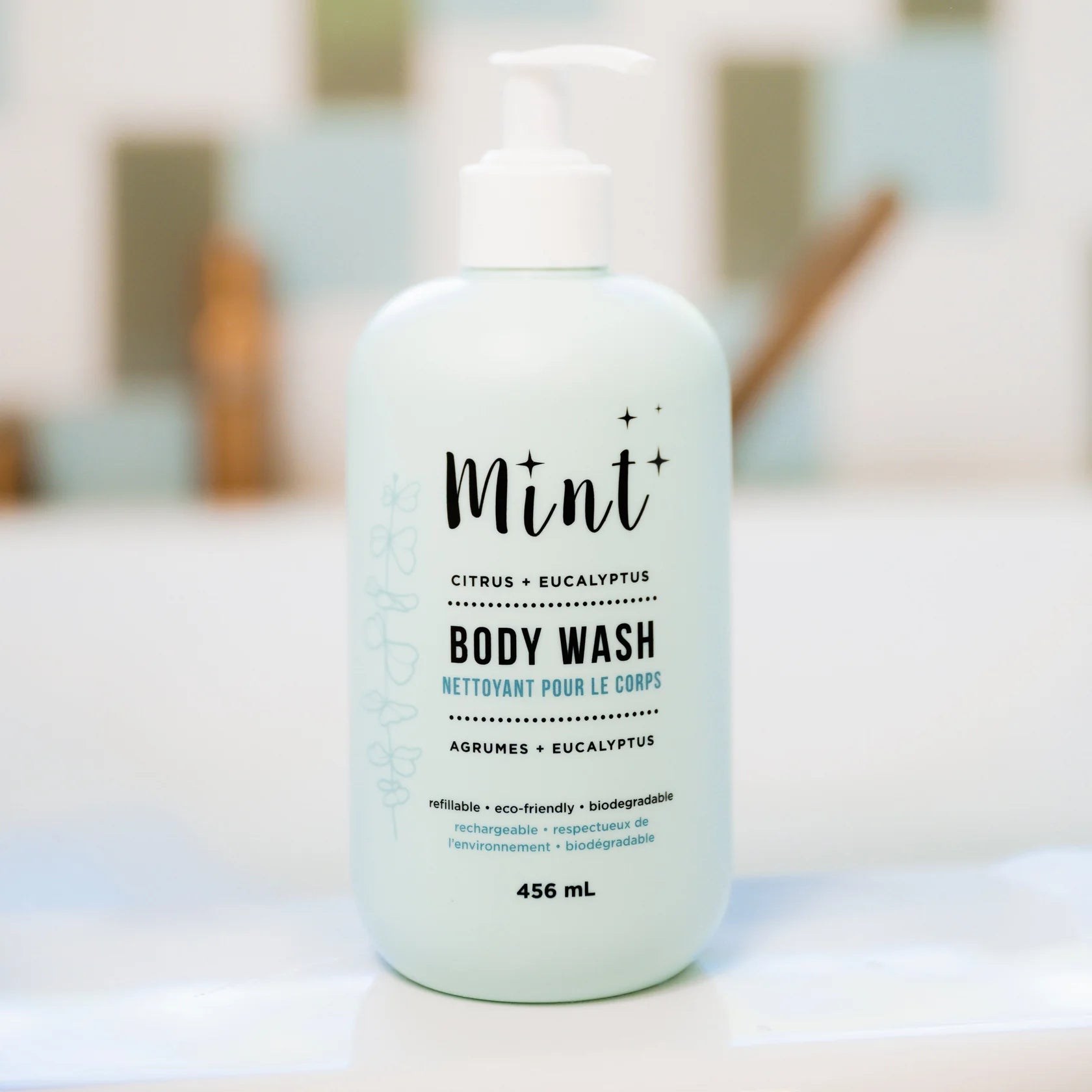 Mint cleaning body wash