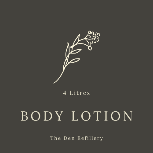 4 litre body lotion label