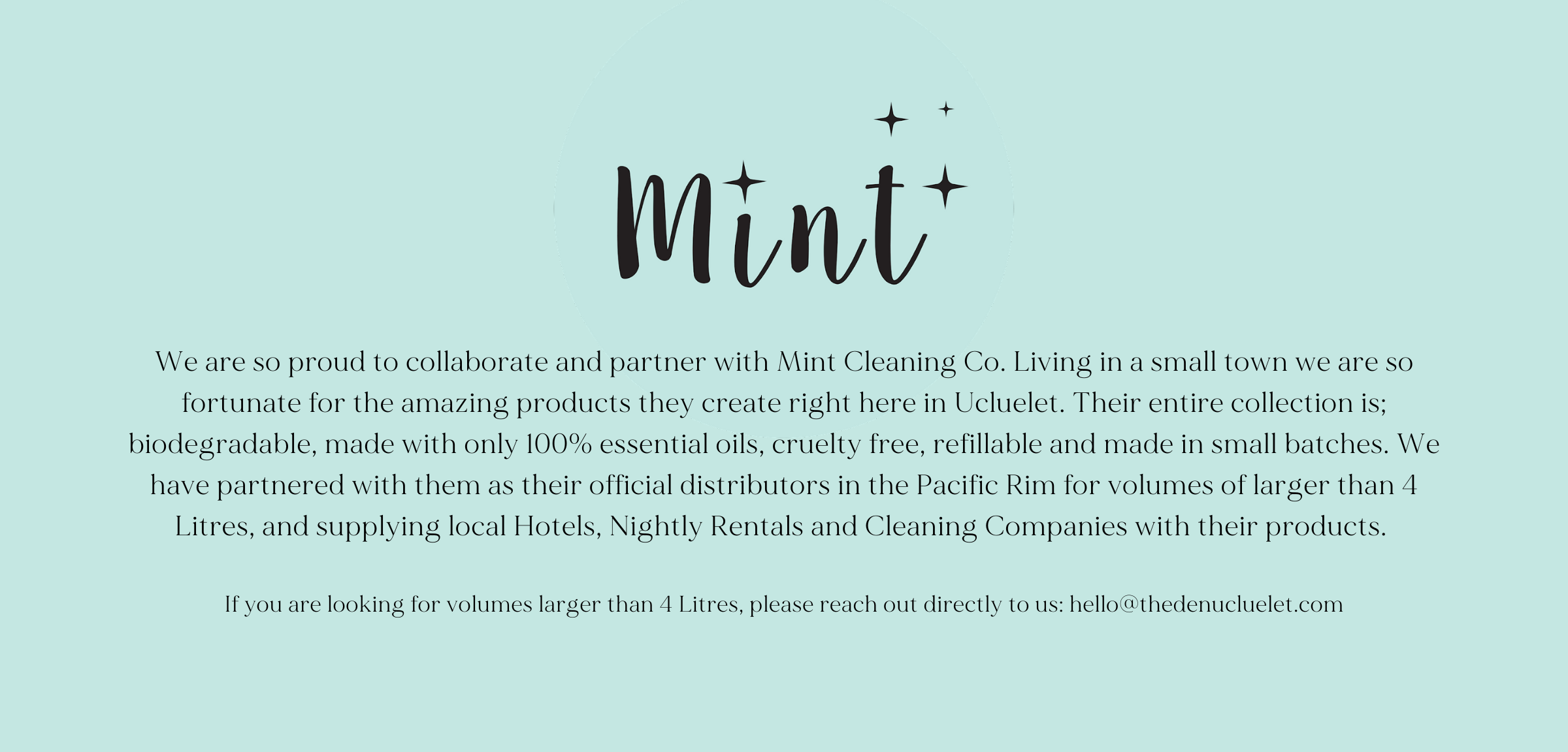 Mint Cleaning