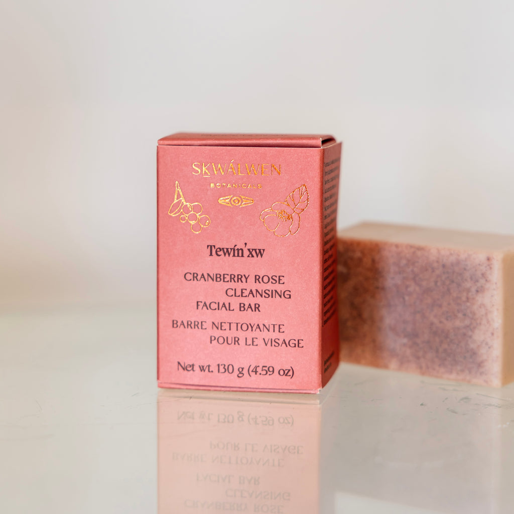 TEWÍN’XW Rose & Cranberry Facial Bar - Skwalwen Botanicals