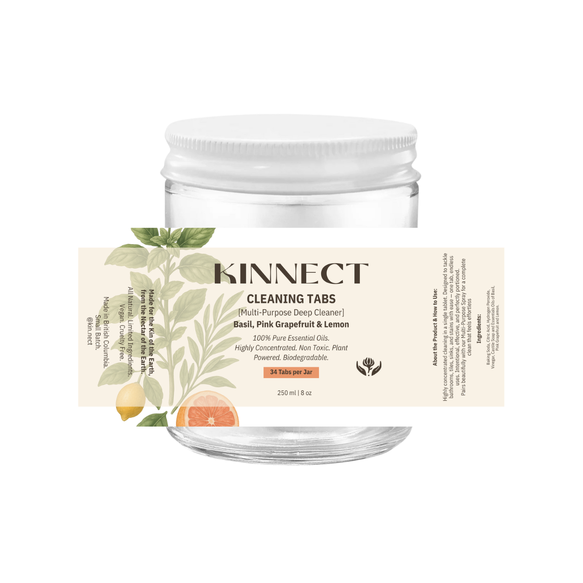 Deep Cleaning Tabs - Pink Grapefruit, Lemon and Basil