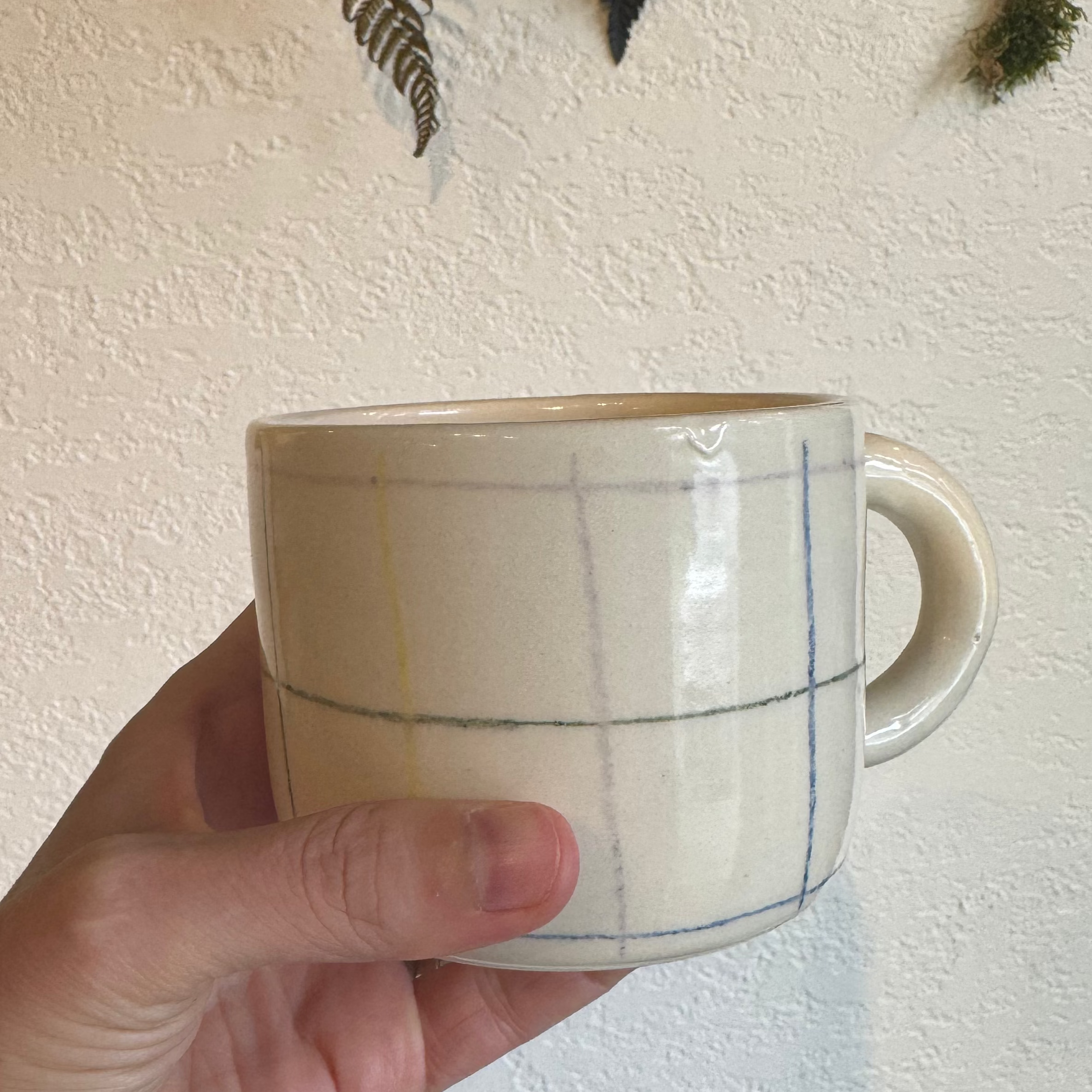 Grid Mugs by Fernly Ceramics