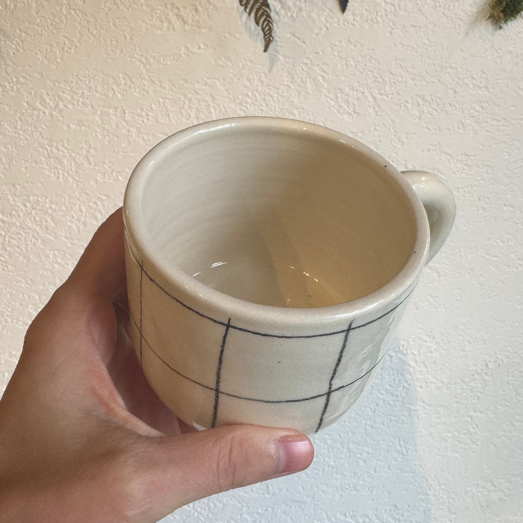 Grid Mugs by Fernly Ceramics