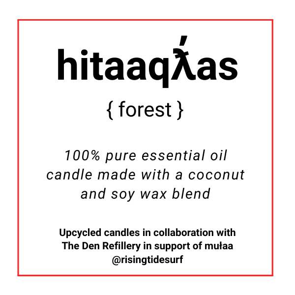 mułaa fundraiser candles - The Den Ucluelet