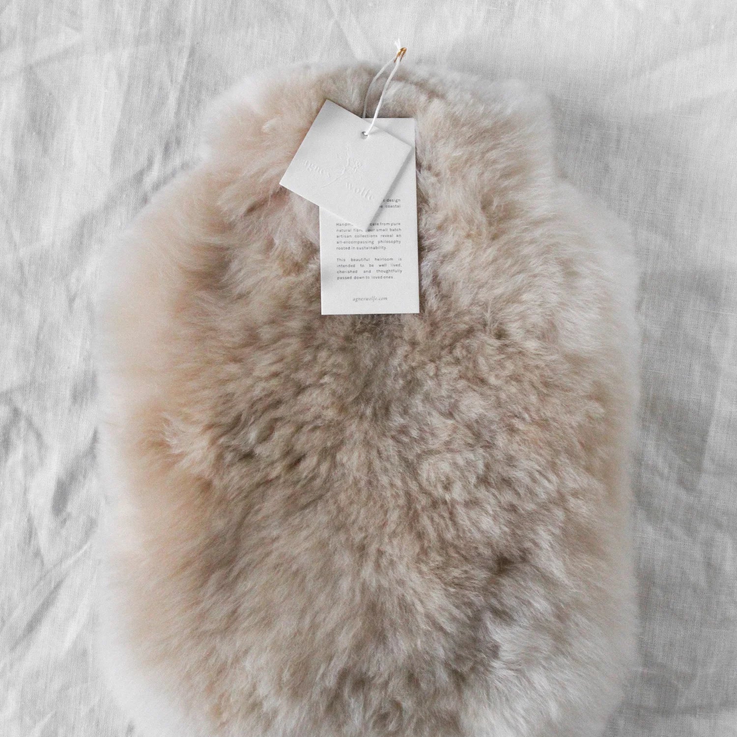 Alpaca Hot Water Bottle Cover by Agnes Wolfe