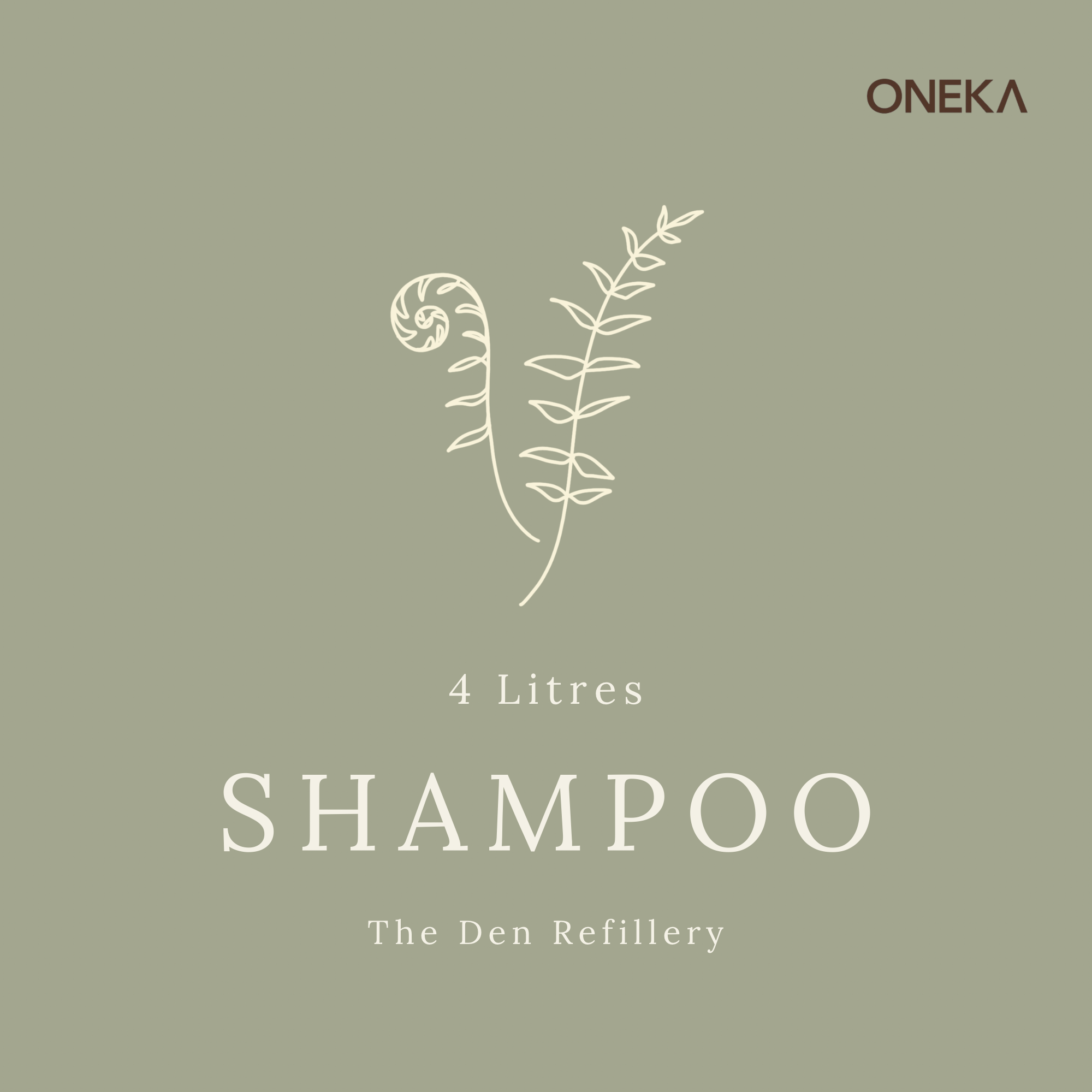 Shampoo (Cedar + Sage) — 4 Litres