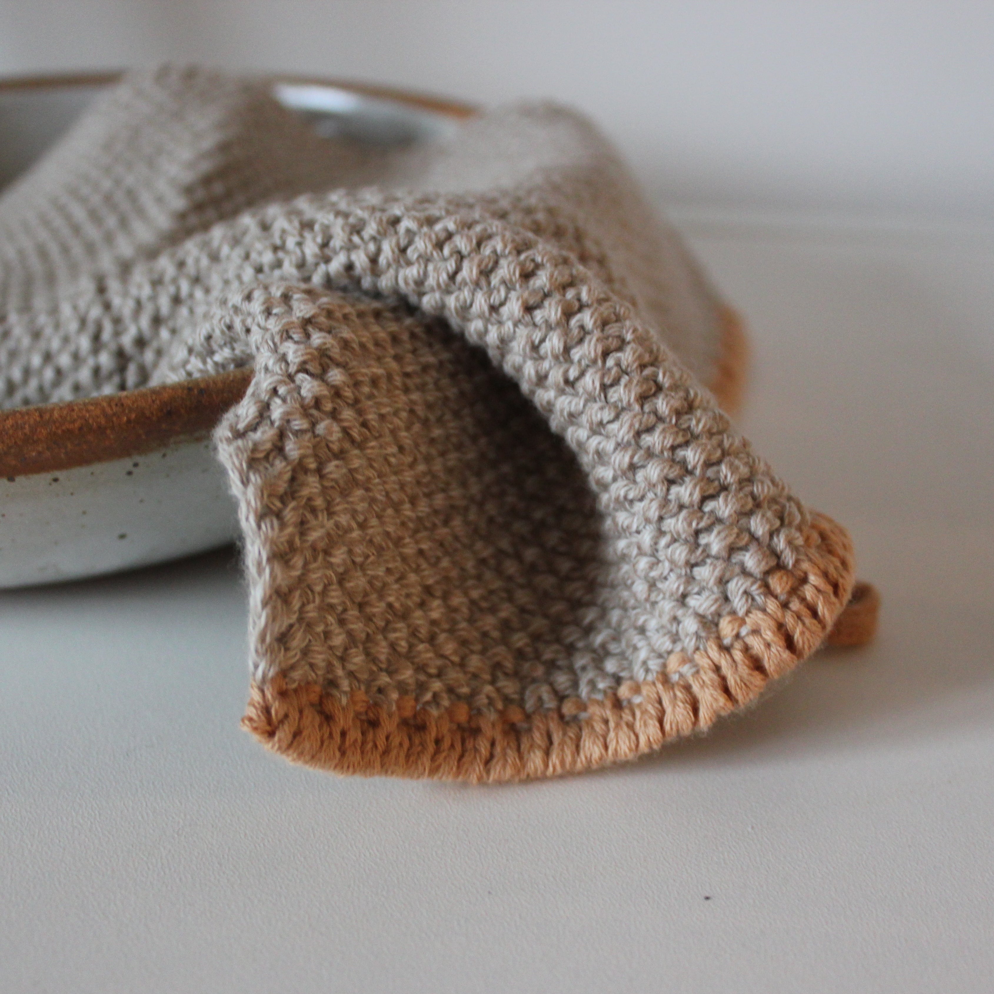 Knit Cotton Dish Cloth [set of 2]