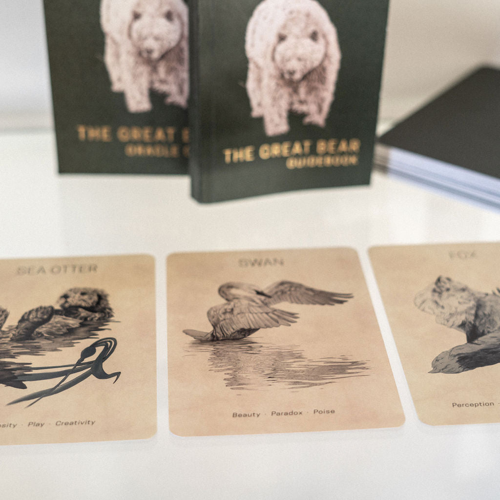 A spread from the Great Bear Oracle Deck