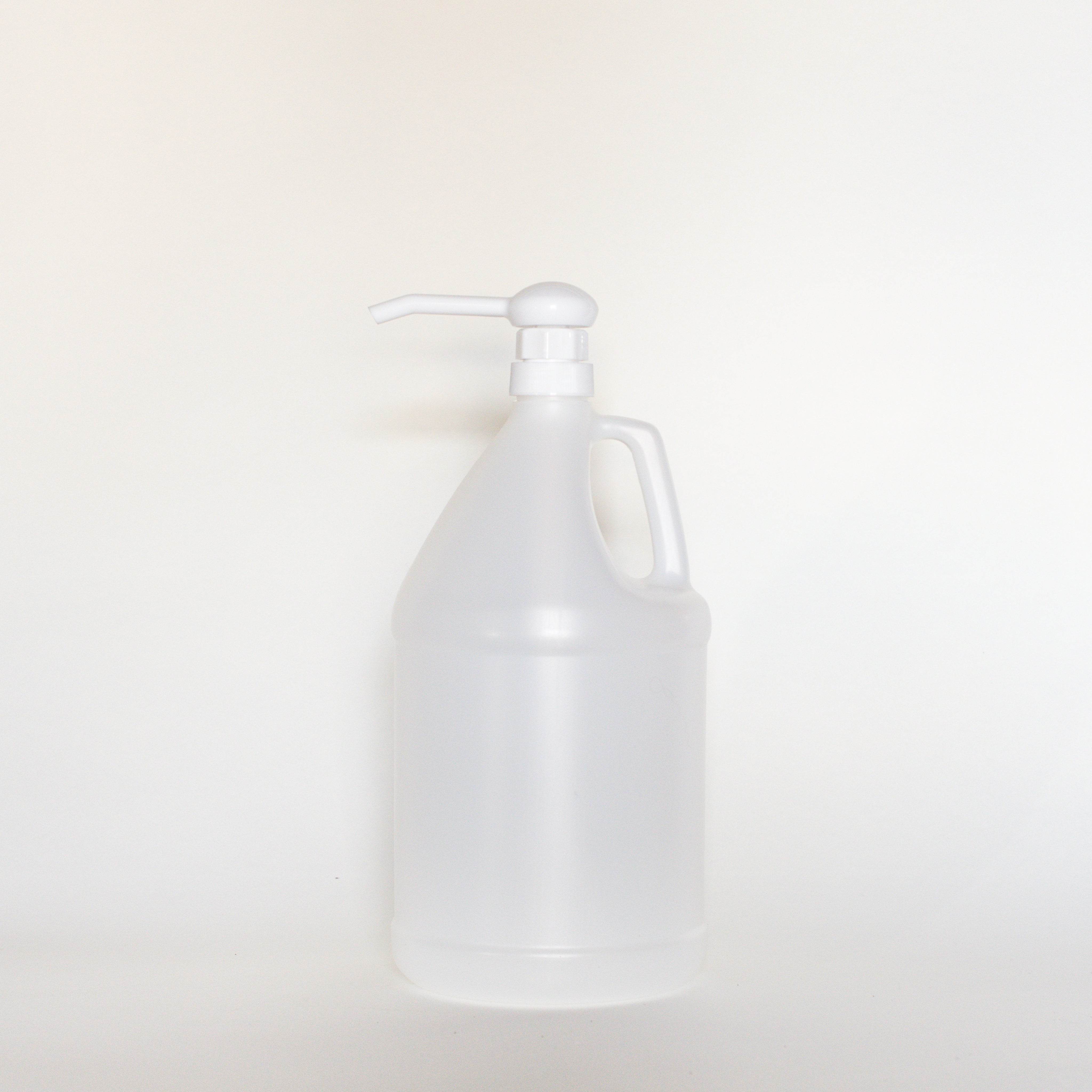 White plastic 4 litre growler with white 4 litre pump